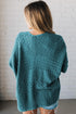 Mix Pattern Hollowed Knit Open Front Cardigan